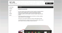 Desktop Screenshot of nz-uni.nahradni-zdroj.cz